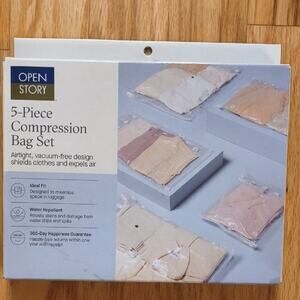 Open Story 5-Piece Compression Bag Set, NIB/NWT